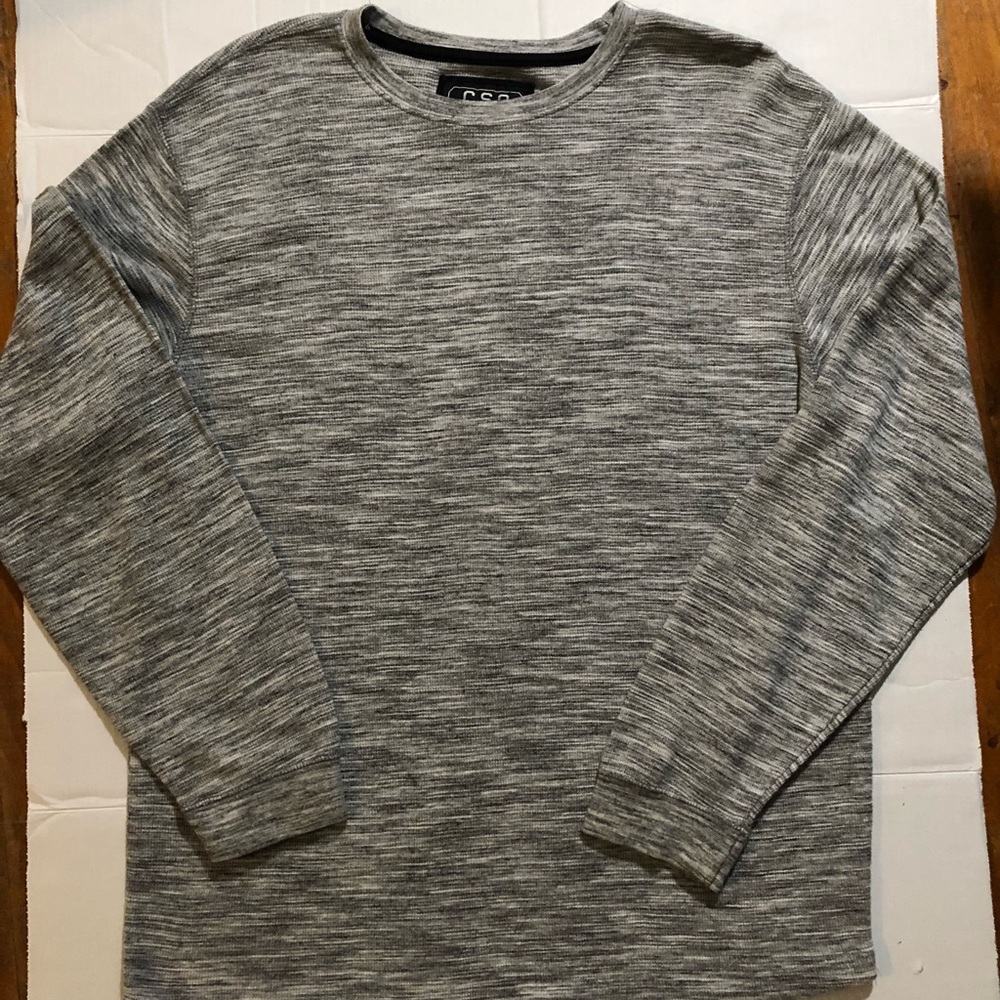 CSG mens Henley grey casual shirt